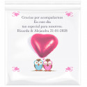Cartão de agradecimento para casamentos personalizado