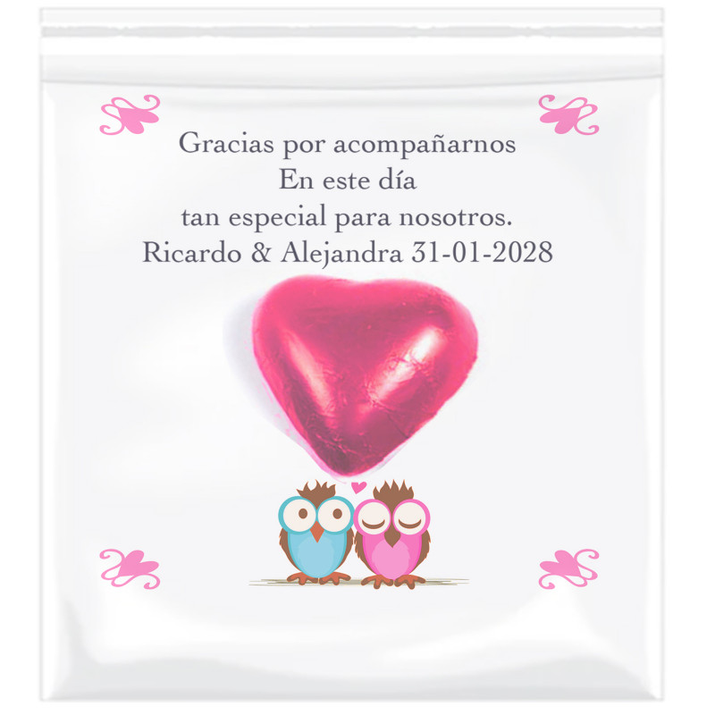 Cartão de agradecimento para casamentos personalizado