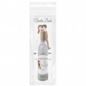 Saca-rolhas em formato de garrafa de vinho com marcador de página e adesivo de casamento personalizado