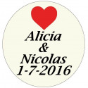 Caneta esferográfica e lapiseira em caixa de papelão para um presente de casamento personalizado.