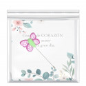 Pin personalizado em forma de borboleta com cartão