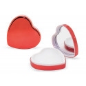 Pacote de 40 glosses labiais em formato de coração apresentados em saco de celofane e laço