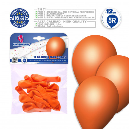 Balões 5r 15 laranja