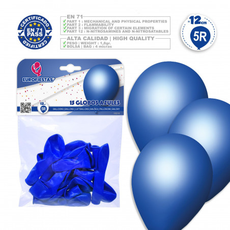 Balões 5r 15 azuis