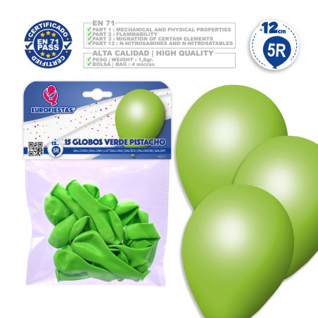 Balões 5r 15 verde pistache
