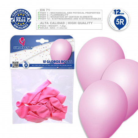 Balões 5r 15 rosa