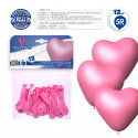 Balões 5r 12 coração rosa