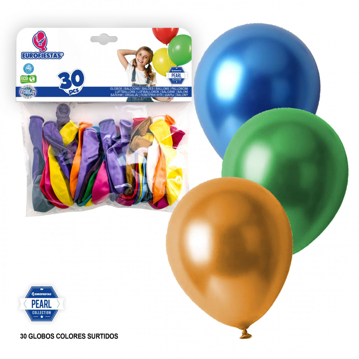 Balão met.30u sortido
