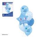 "Set globos estrela smile é um menino."