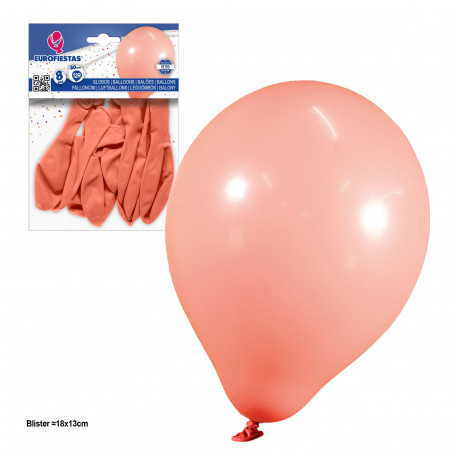 Balões 12r 2 8g 8pcs retrô terracota rosa
