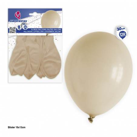 Balões 12r 8pcs marfim