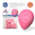Globos 1ª comunhão clássico rosa