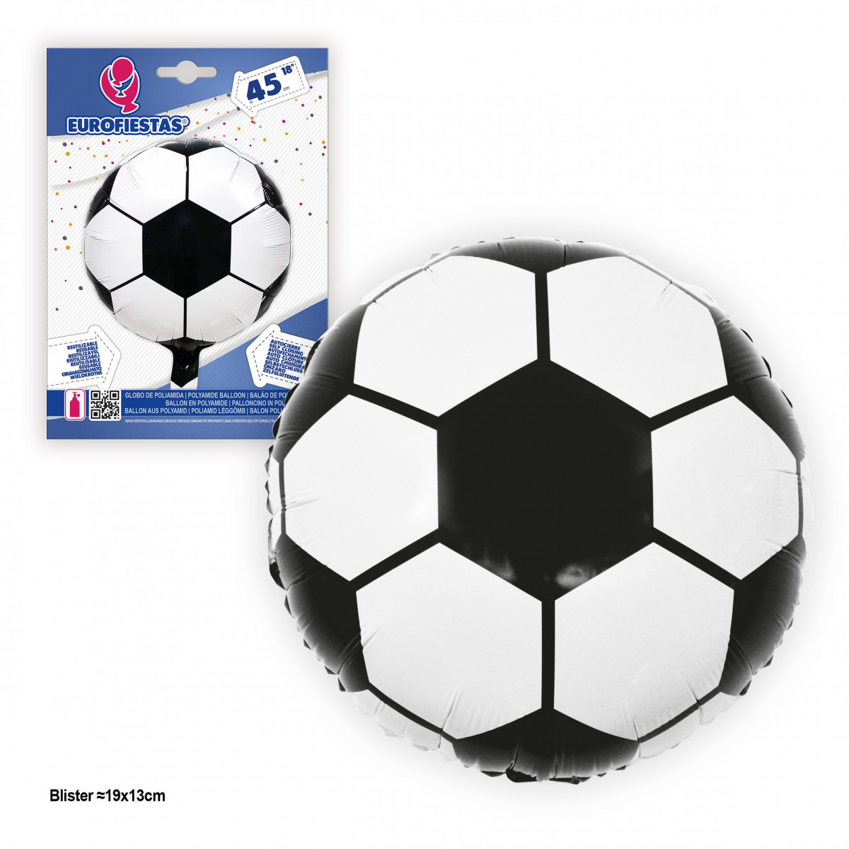 Globo de Poliamida com Design de Futebol