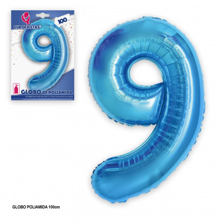 Balão Foil 1m azul 9