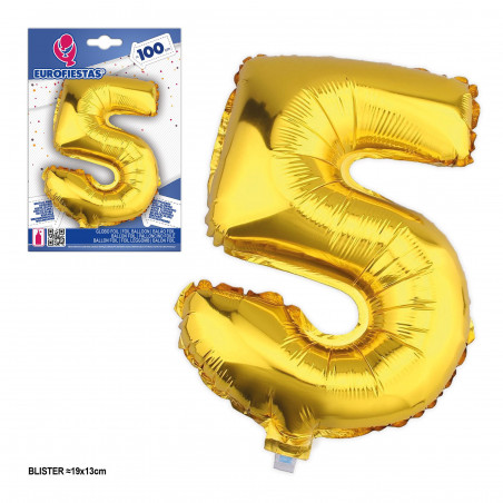 Balões foil 1m 5 ouro