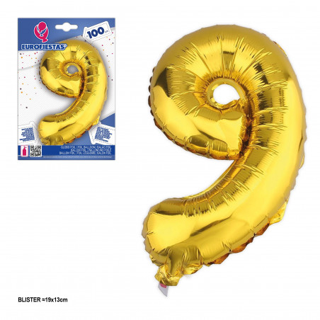 Balões foil 1m 9 ouro
