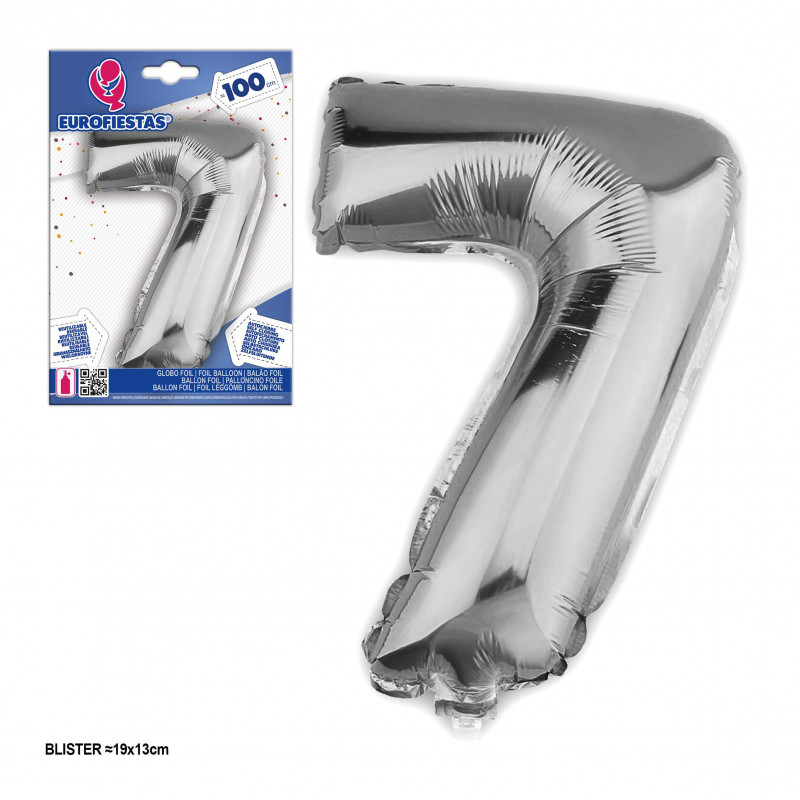 Baloons de foil 1m 7 prata