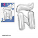 Globo foil 40cm. prata brilho ñ