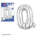 Globo foil 40cm.prata brilho q