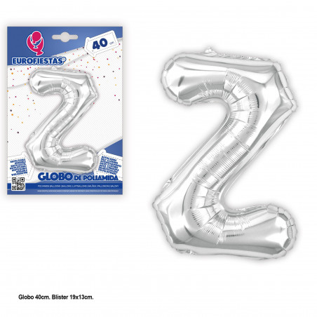 Balões foil 40cm prata brilhante z