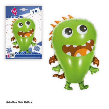 Globo foil monstro verde asas 70cm