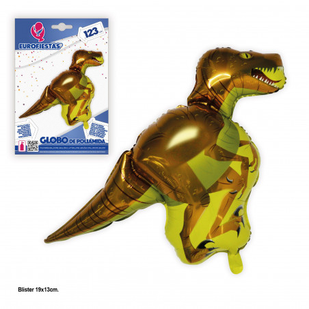 Balão foil 123x92cm velociraptor verde