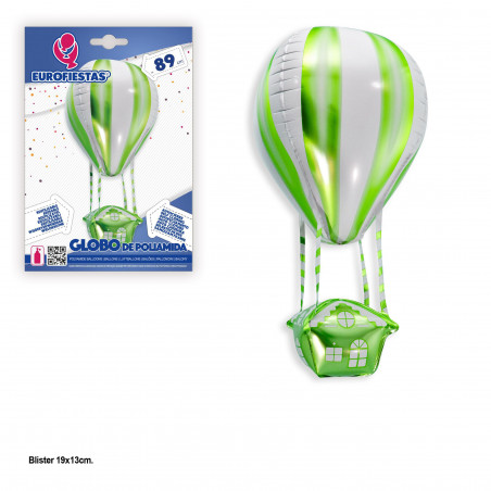 Balão foil 90cm balão quente verde