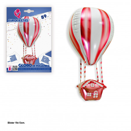 Balão foil 90cm balão vermelho quente