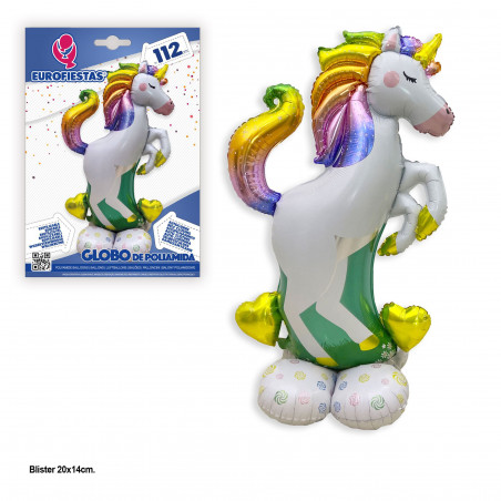 Balão foil 112cm base unicórnio