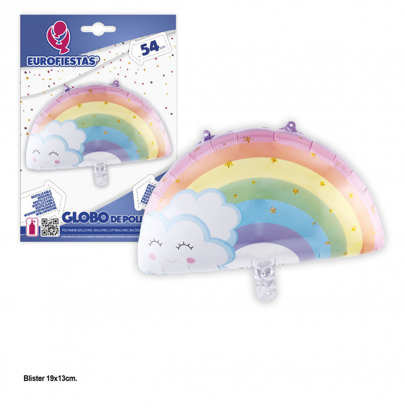 Globo foil arco-íris 54cm