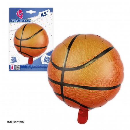 Balão de poliamida com design de basquete para decoração de festas e eventos esportivos