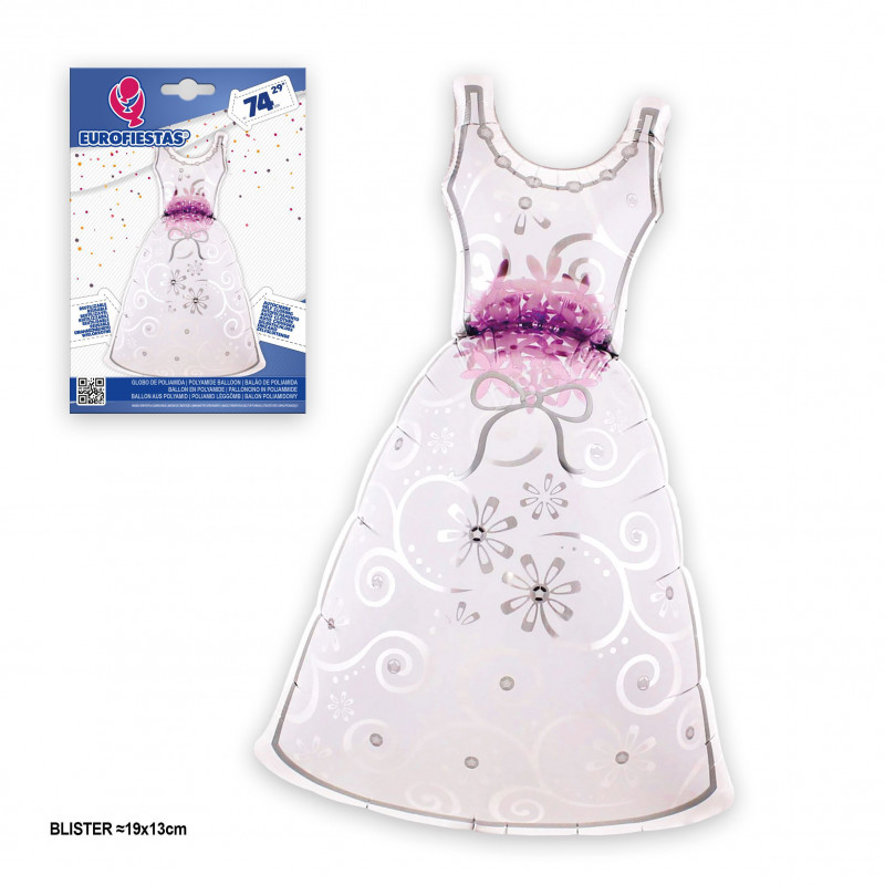 Globo foil traje de noiva 74cm