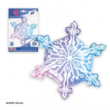 Globo foil copo de neve 65cm