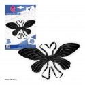 Globo foil asas de borboleta 97cm preta