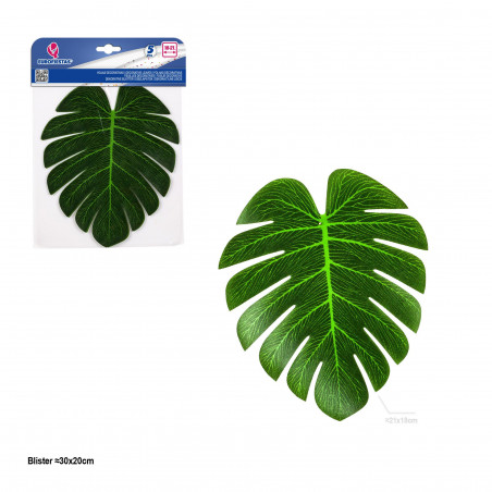Folha decorativa tropical 21 cm 5 unidades