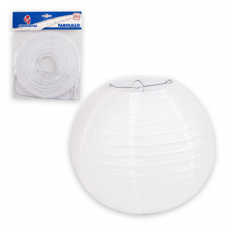 Lanterna redonda 30cm branca