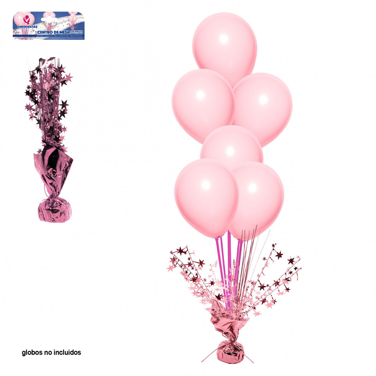 Centro de mesa ouro rosa vara rosa