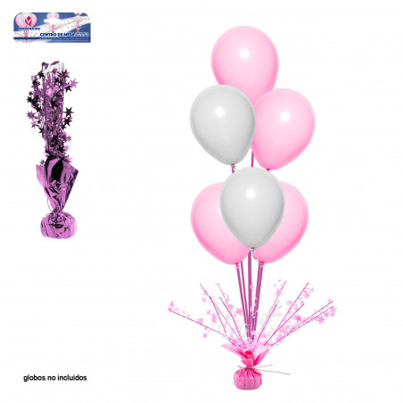 Centro de mesa rosa vara rosa