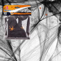 Teia de aranha decorativa de Halloween com aranhas, 20gr, preta