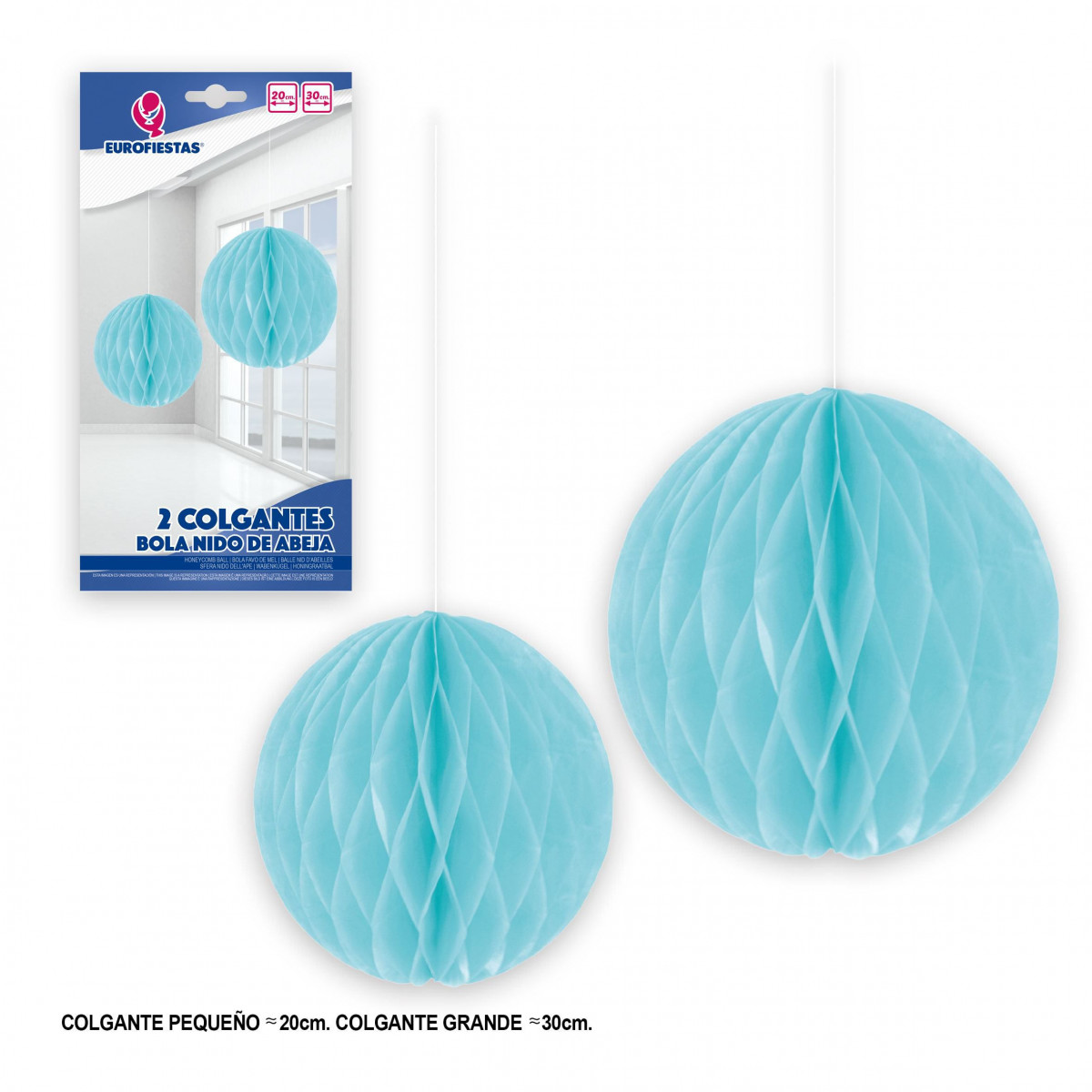 Bolas ninho de abelha 2 celeste