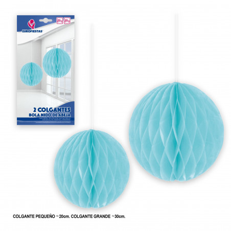 Bolas ninho de abelha 2 celeste