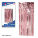 Cortina franjas 2x1 estrelas rosa