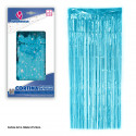 Cortina franjas 2x1 estrelas azul celeste