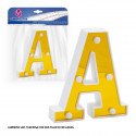 Letra LED 16cm ouro a