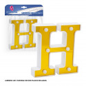 Letra LED 16cm ouro h