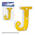 Letra LED 16cm ouro j