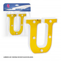 Letra LED 16cm ouro u