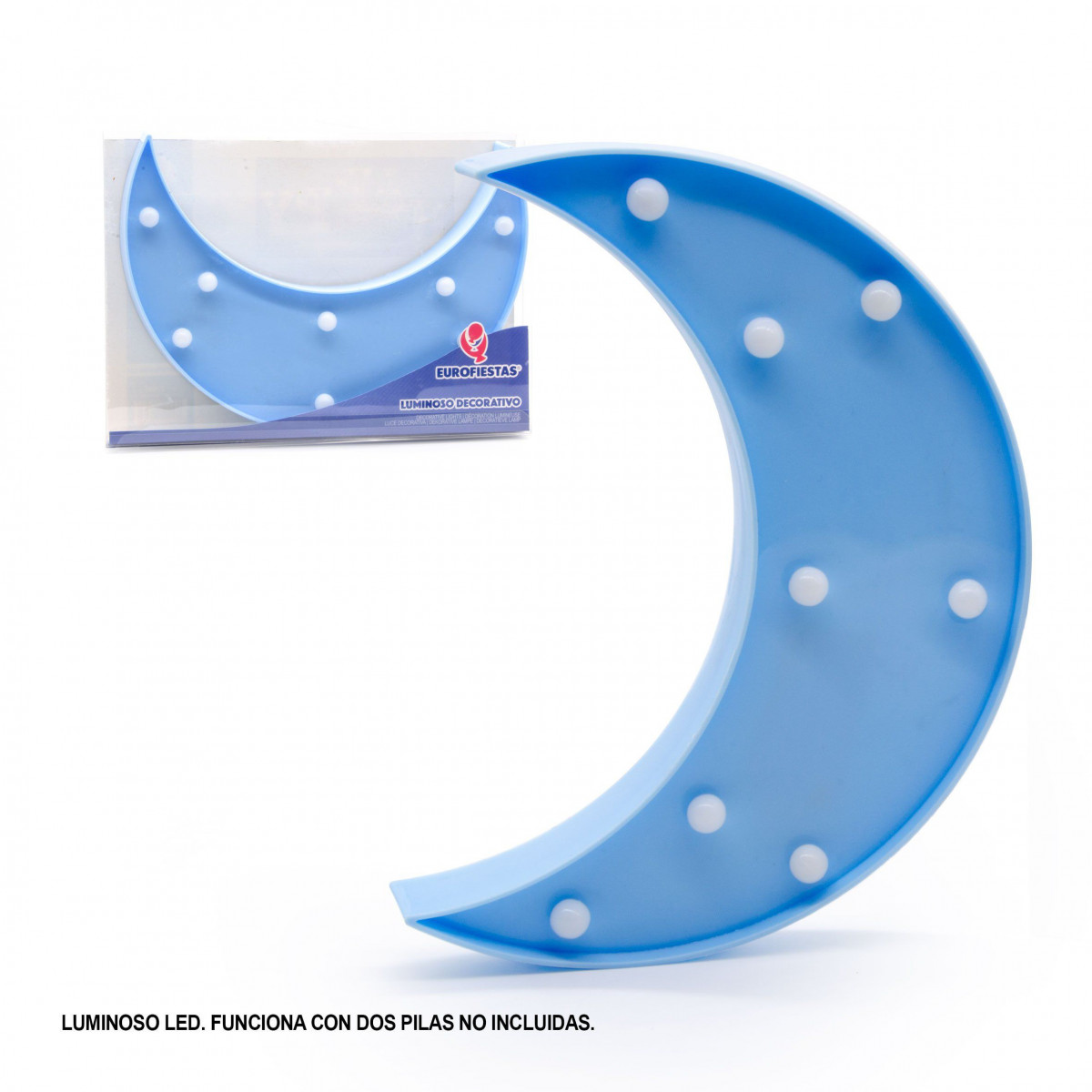 Figura led lua celeste