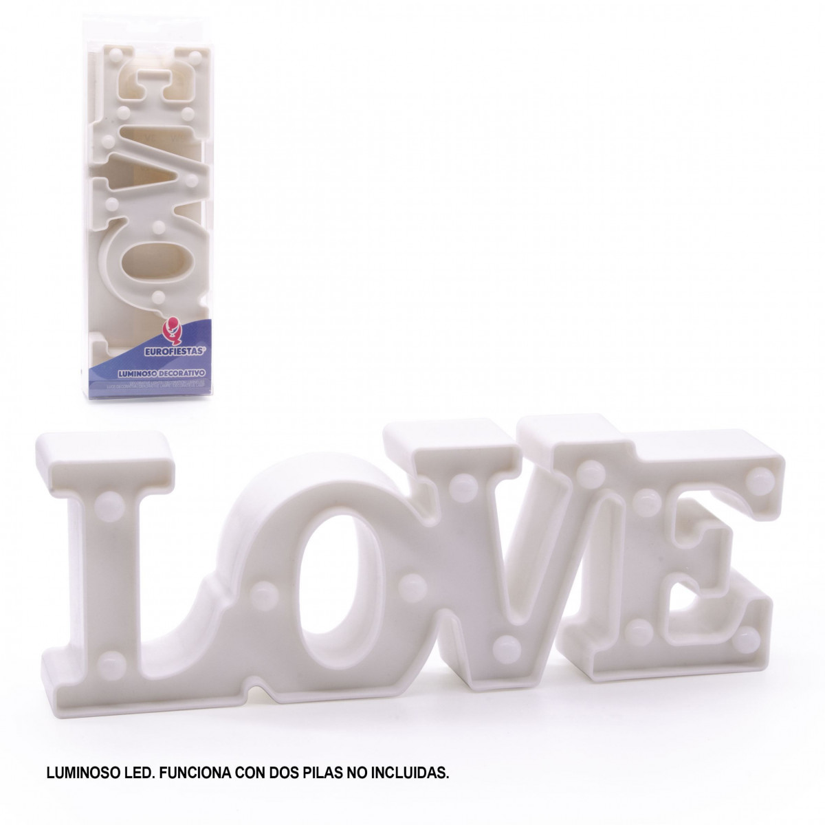 Figura led love branca