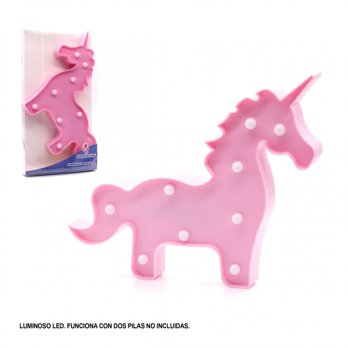 Figura de LED unicórnio rosa